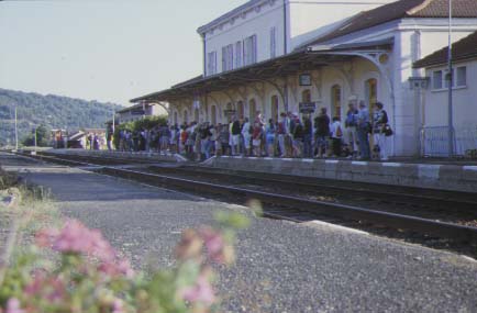 Une Gare Train des Gorges de l'Allier, Langogne, Lozère.